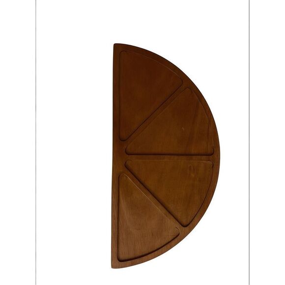 Anthropologie Acacia Wood Lemon Citrus Charcuterie Board Platter - Picture 4 of 5